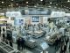 Woodex 2026 trade show floor at Crocus Expo Moscow with woodworking machinery exhibits
