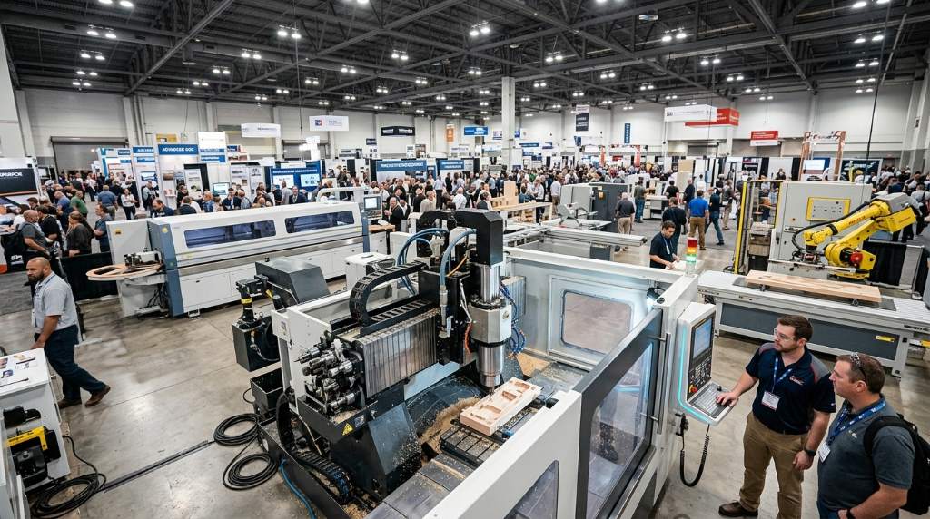 CNC woodworking machines showcased at International Woodworking Fair